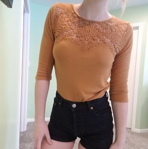 Cropped American eagle shirt